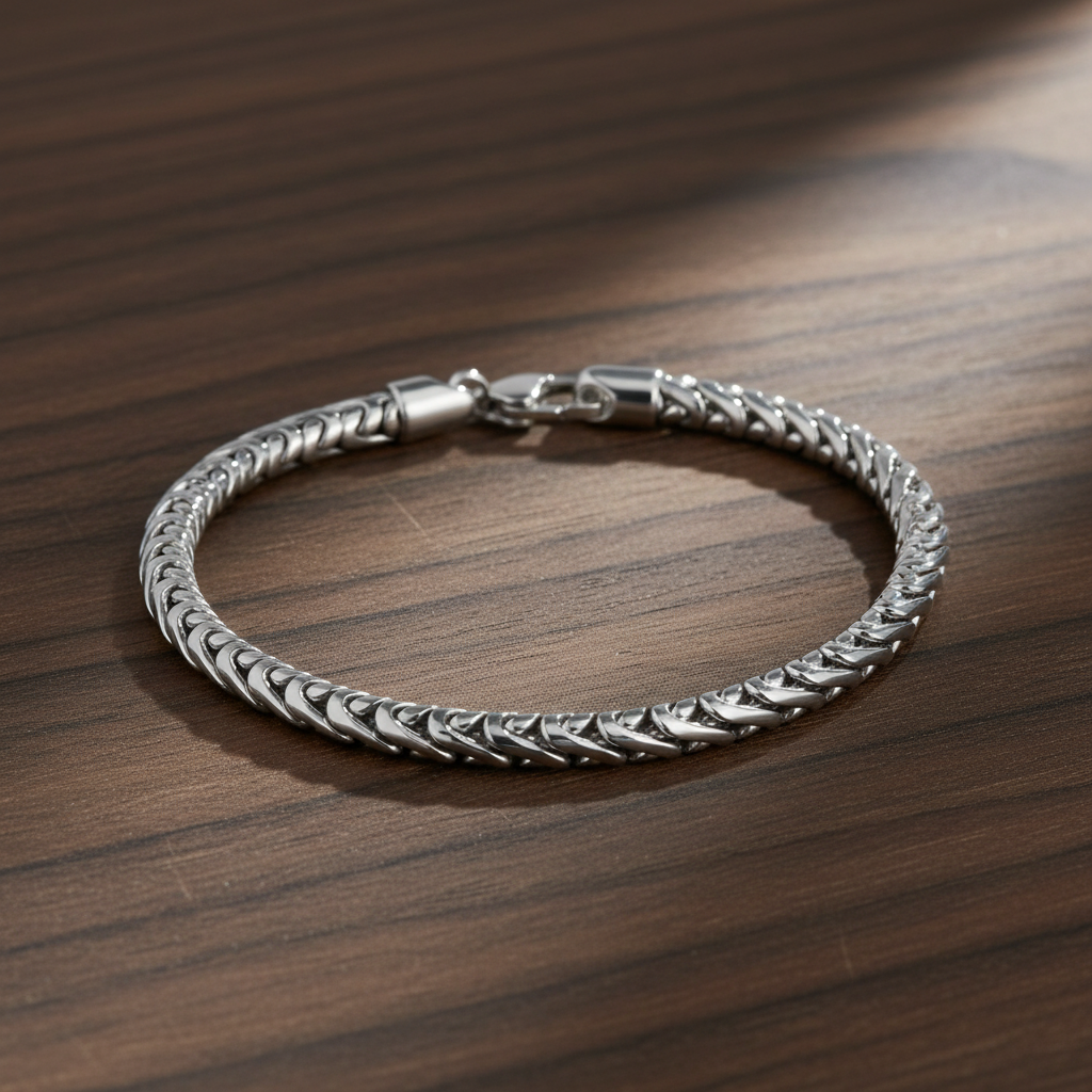 A.R.Z Steel S Link Bracelet 4.5mm