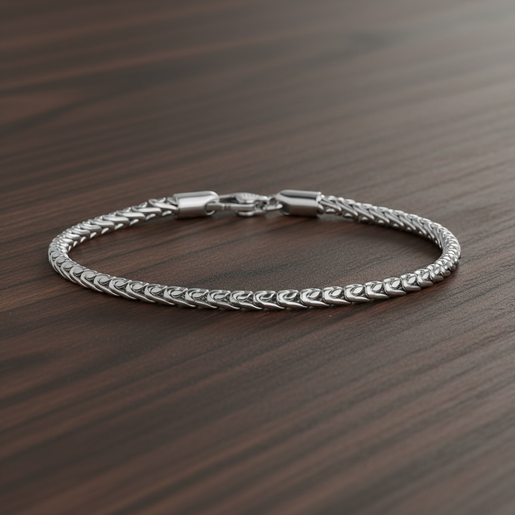 A.R.Z Steel S Link Bracelet 3mm