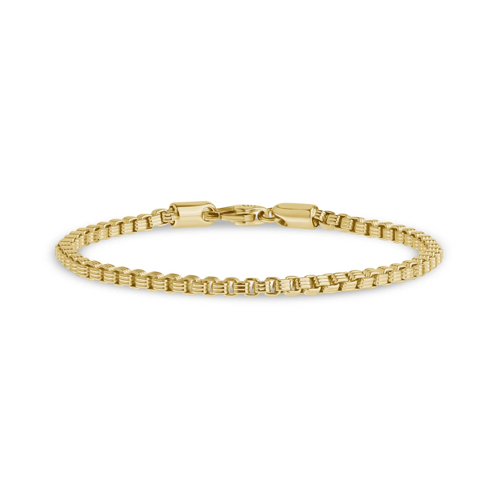 A.R.Z Steel Designed Box Link Bracelet 3mm