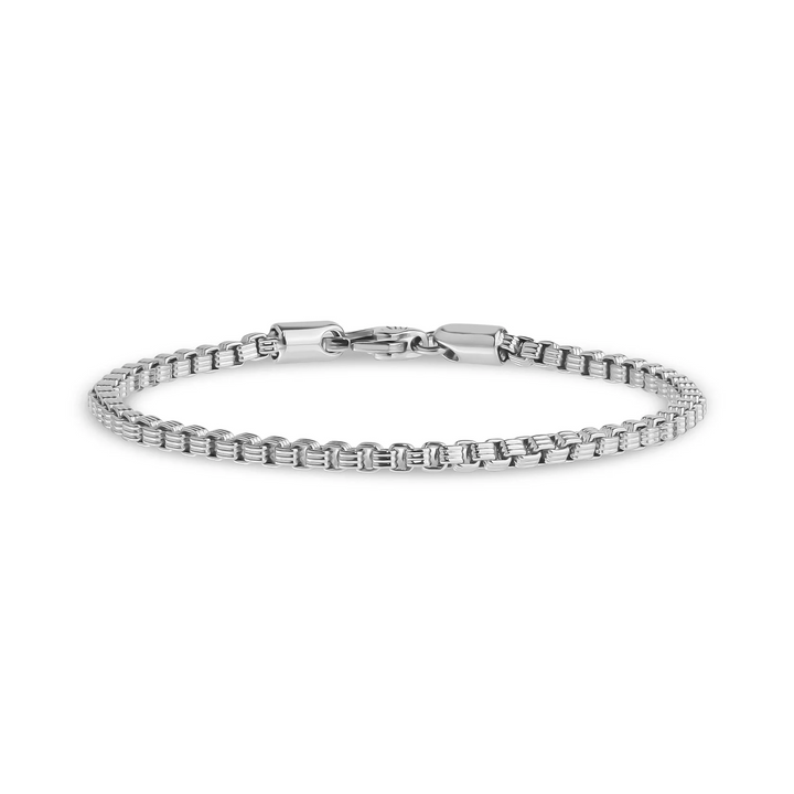 A.R.Z Steel Designed Box Link Bracelet 3mm