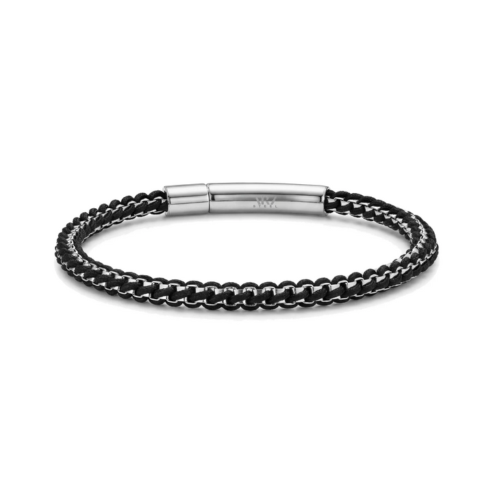 A.R.Z Steel Rope Box Link Bracelet 4mm
