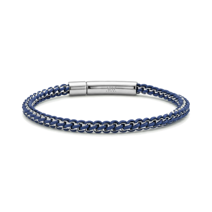 A.R.Z Steel Rope Box Link Bracelet 4mm