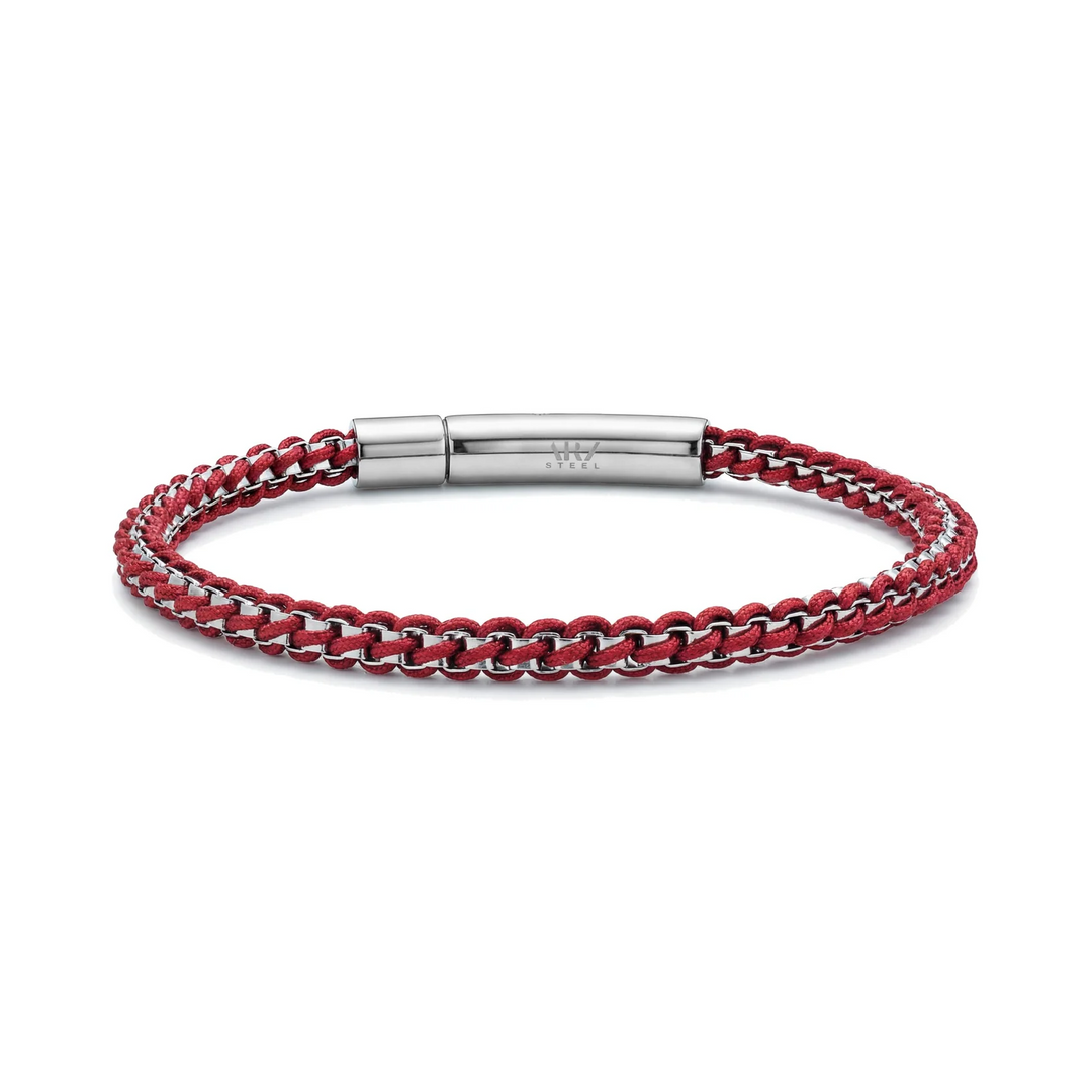 A.R.Z Steel Rope Box Link Bracelet 4mm