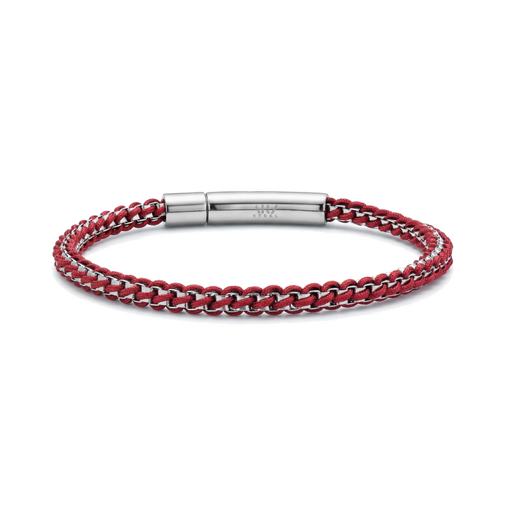 A.R.Z Steel Rope Box Link Bracelet 4mm