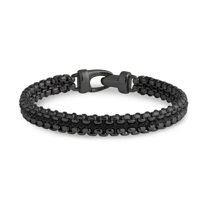 A.R.Z Steel Shadow Weave Bracelet 8mm