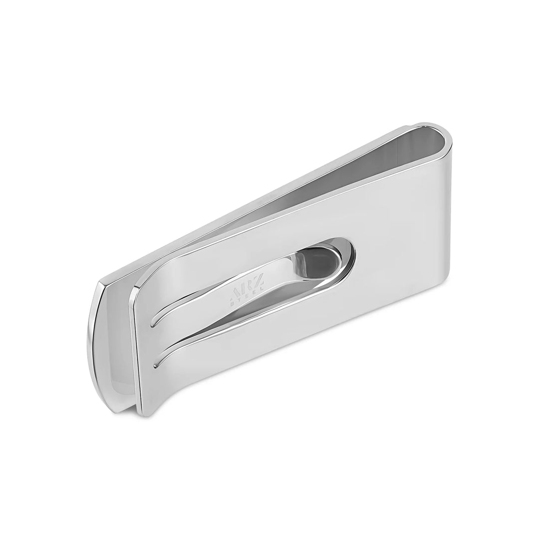 A.R.Z Steel Sleek Steel Money Clip