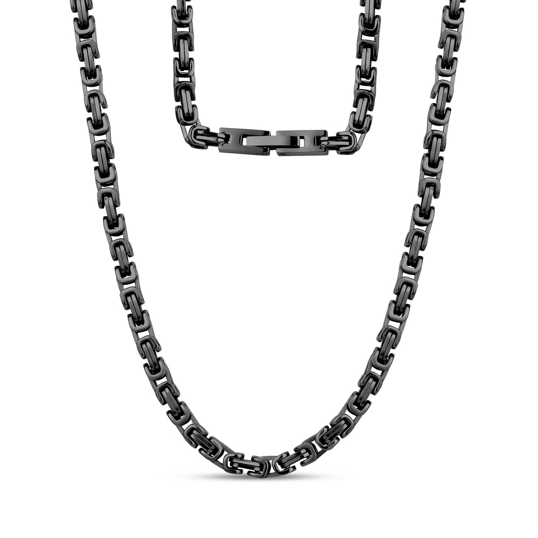 A.R.Z Steel King's Chain Necklace 4mm