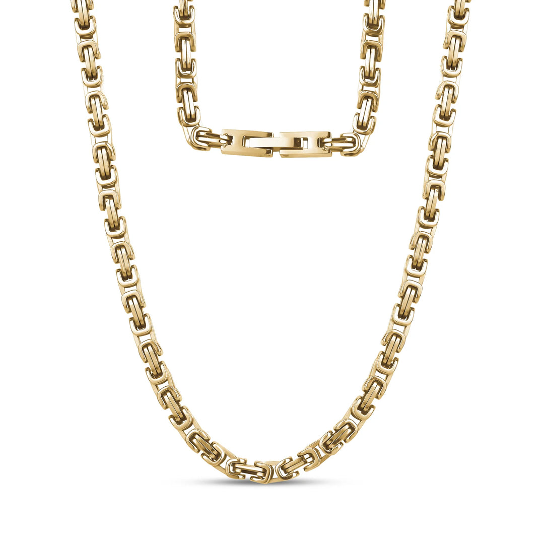 A.R.Z Steel King's Chain Necklace 4mm