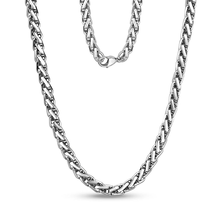 A.R.Z Steel Braided Link Chain 7mm