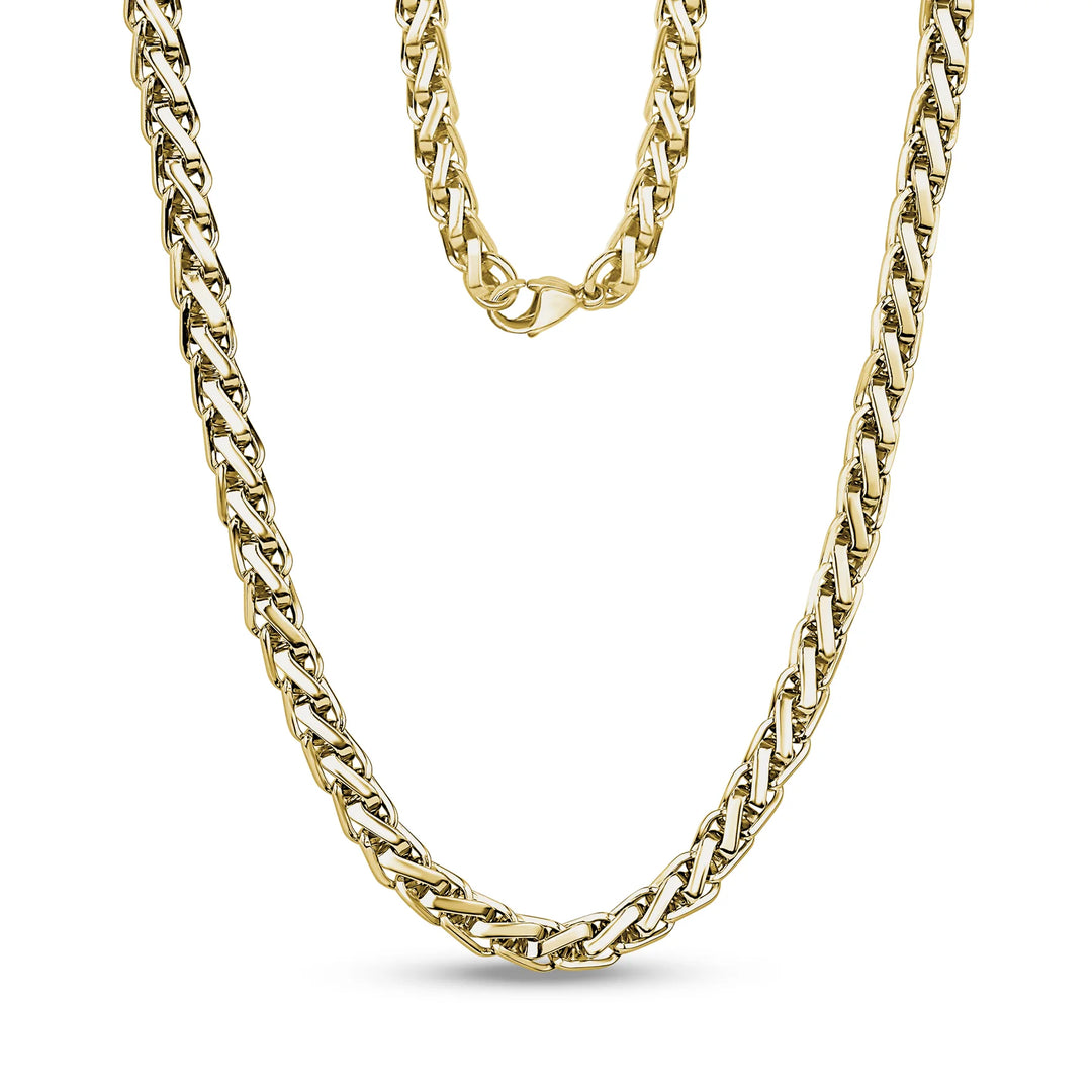 A.R.Z Steel Braided Link Chain 7mm