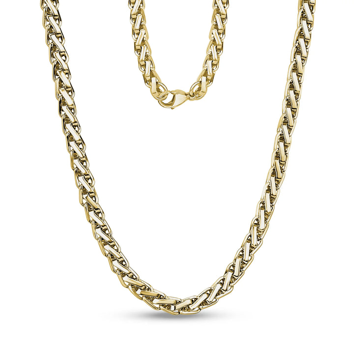 A.R.Z Steel Braided Link Chain 7mm