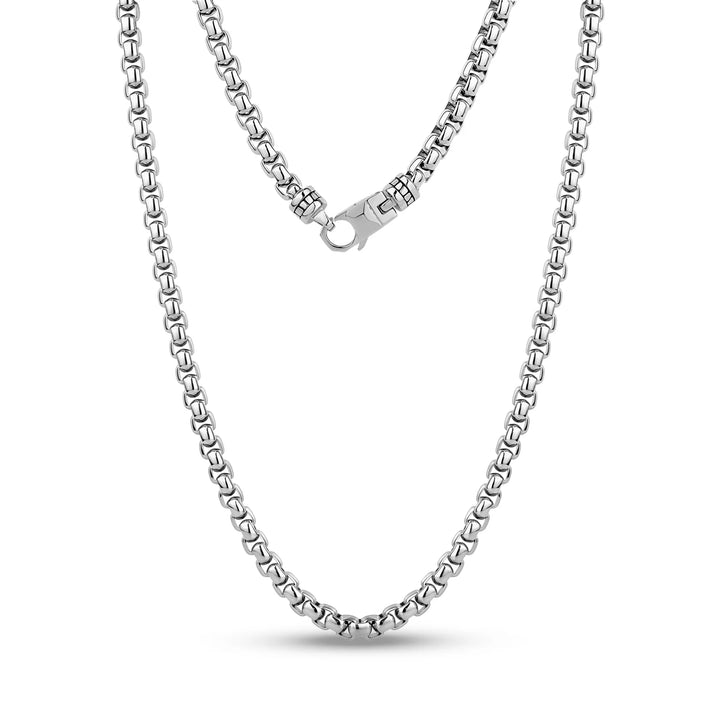A.R.Z Steel Round Box Link Chain 5mm