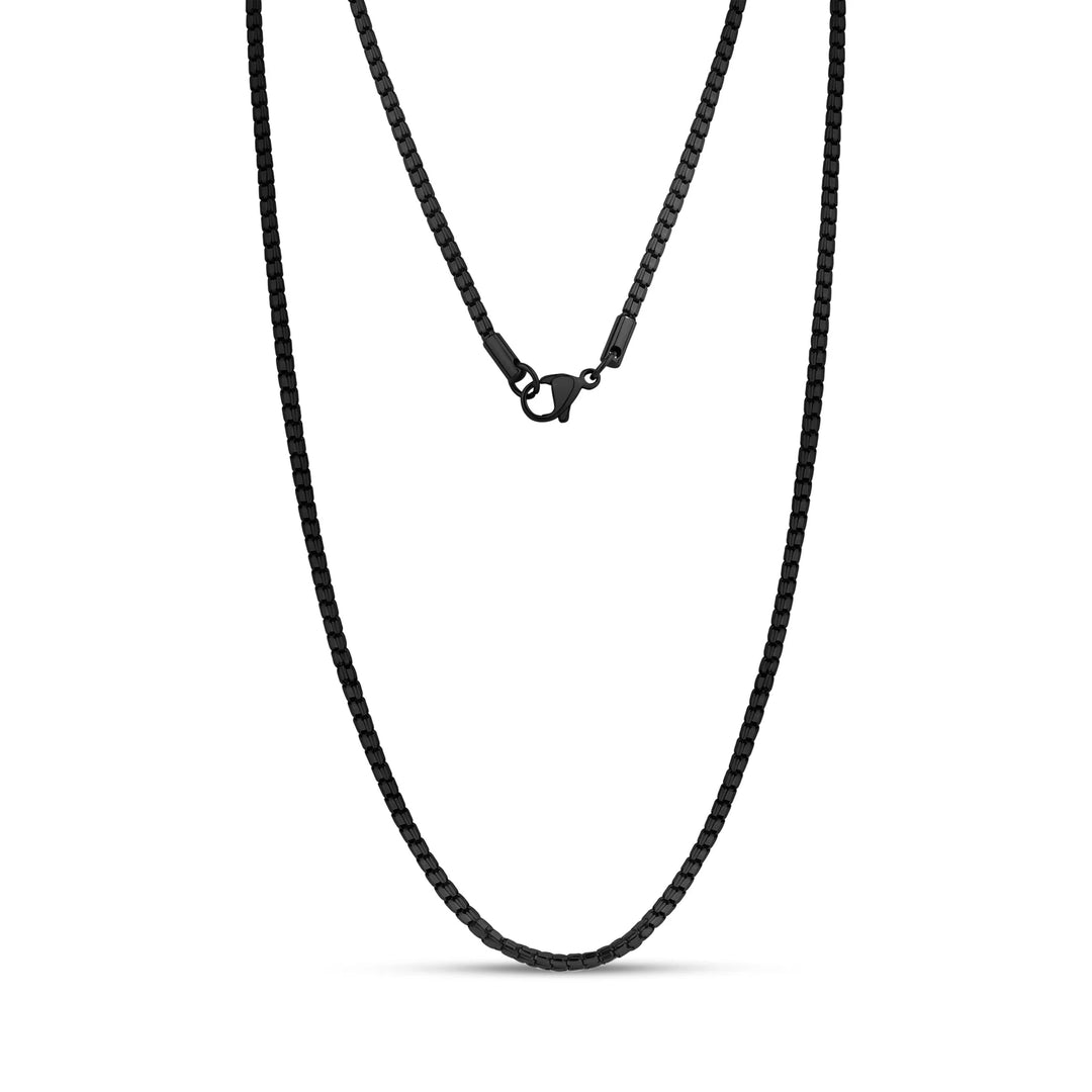 A.R.Z Steel Faceted Box Chain 2mm