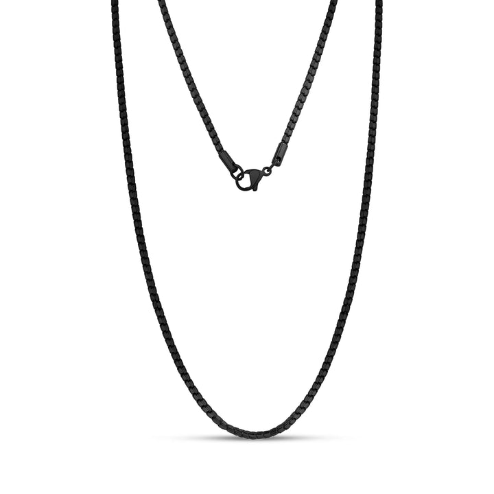 A.R.Z Steel Faceted Box Chain 2mm
