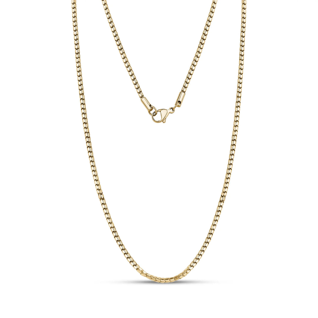 A.R.Z Steel Faceted Box Chain 2mm