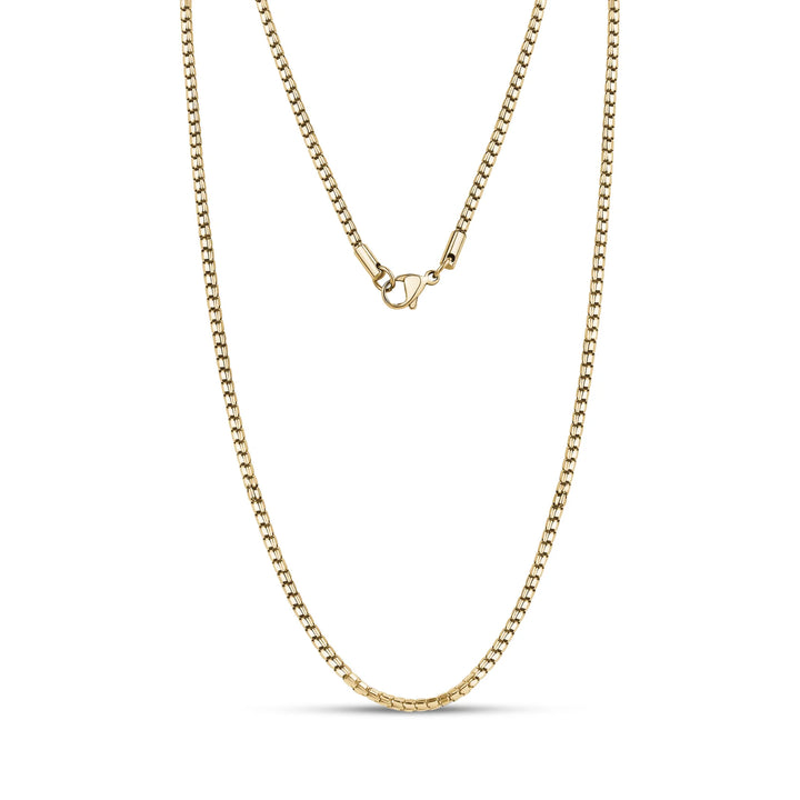 A.R.Z Steel Faceted Box Chain 2mm
