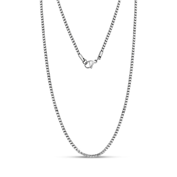 A.R.Z Steel Faceted Box Chain 2mm