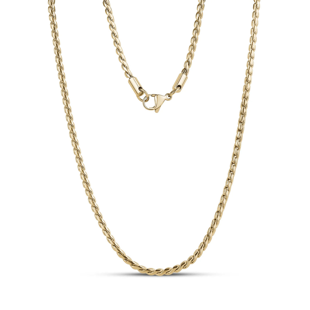 A.R.Z Steel Solid Interlocking Chain 3mm