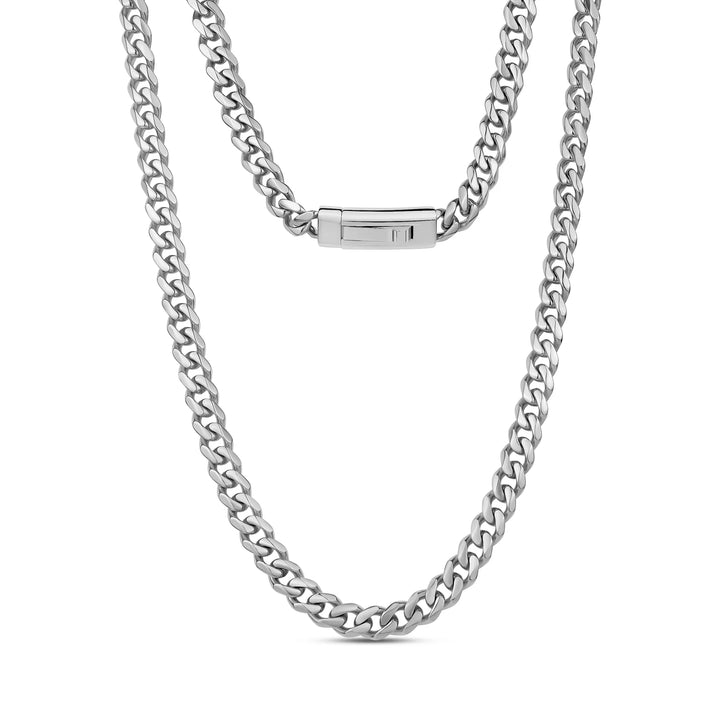 A.R.Z Steel Cuban Link Chain 7mm