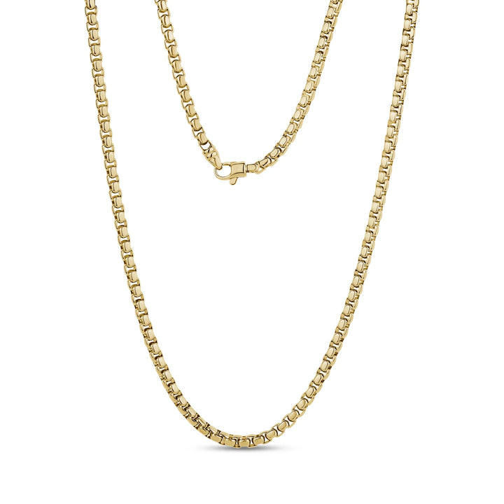 A.R.Z Steel Classic Round Box Link Chain 5mm