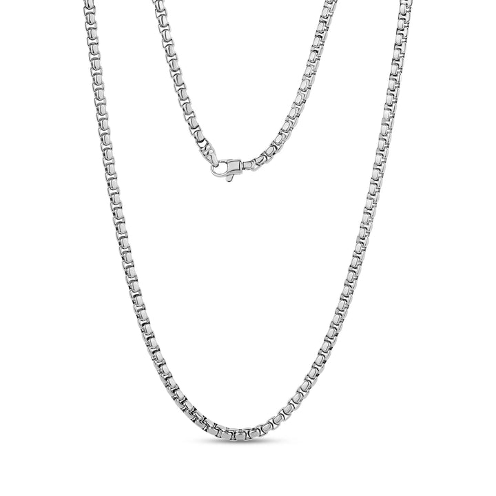 A.R.Z Steel Classic Round Box Link Chain 5mm