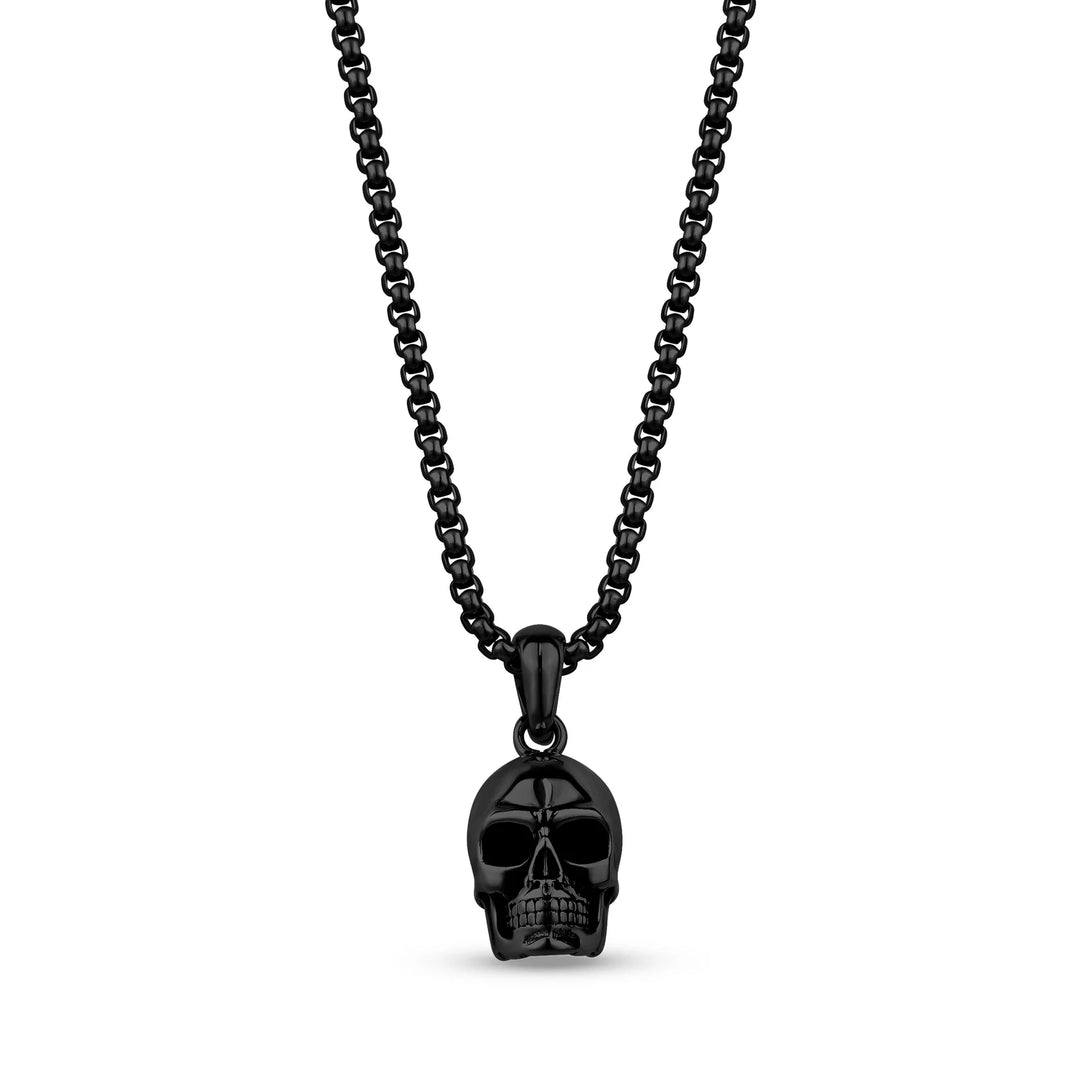 A.R.Z Steel Skull Urn Pendant