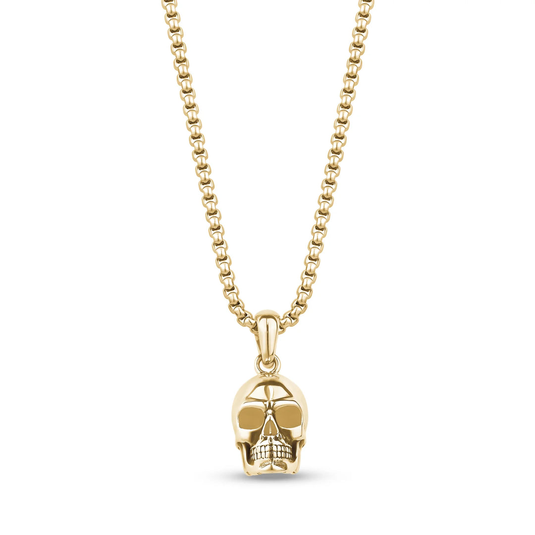 A.R.Z Steel Skull Urn Pendant