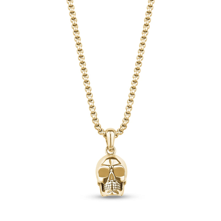 A.R.Z Steel Skull Urn Pendant