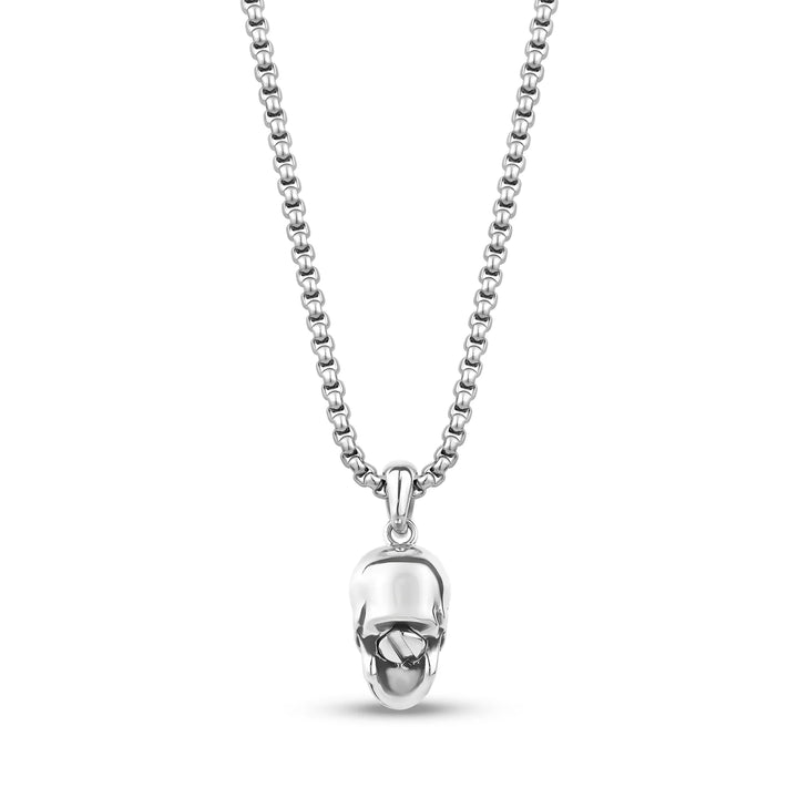 A.R.Z Steel Skull Urn Pendant