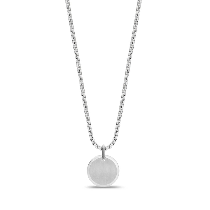 A.R.Z Steel Round Engravable Pendant 16mm