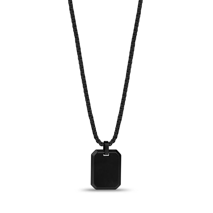 A.R.Z Steel Sleek Engravable Tag Pendant