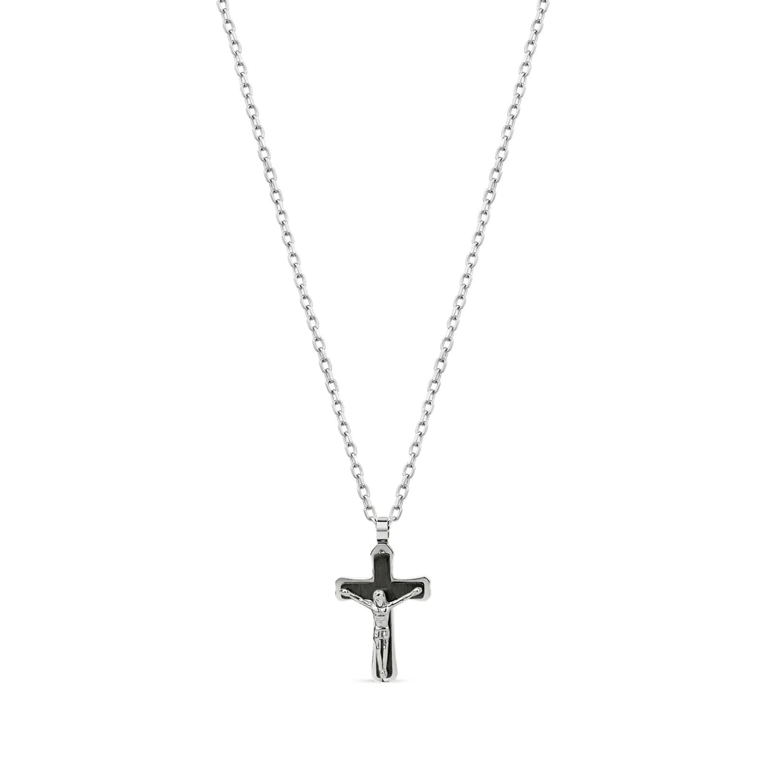 A.R.Z Steel Petite Crucifix Cross Pendant
