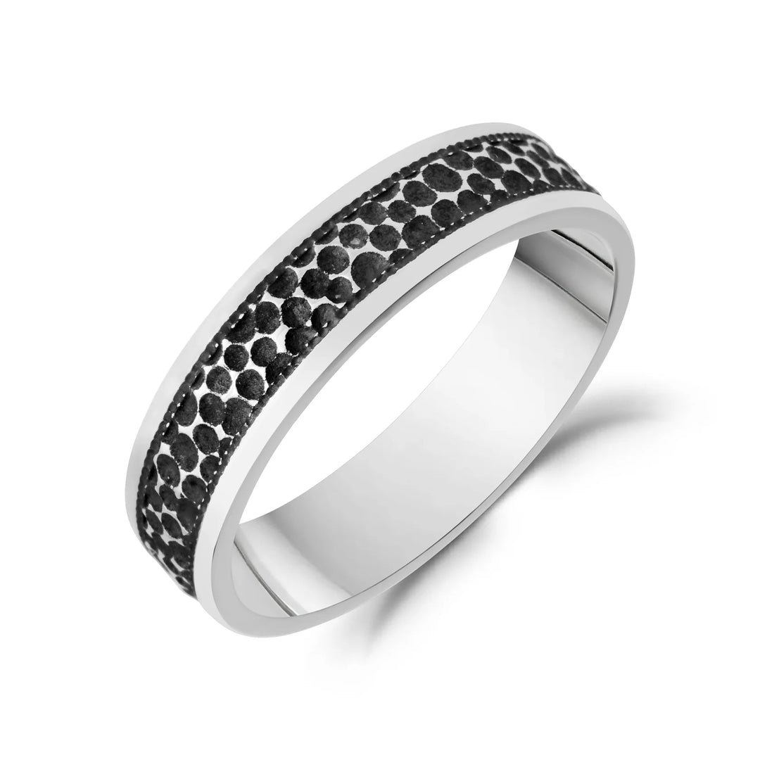 A.R.Z Steel Textured Hammered Steel Band 5.5mm