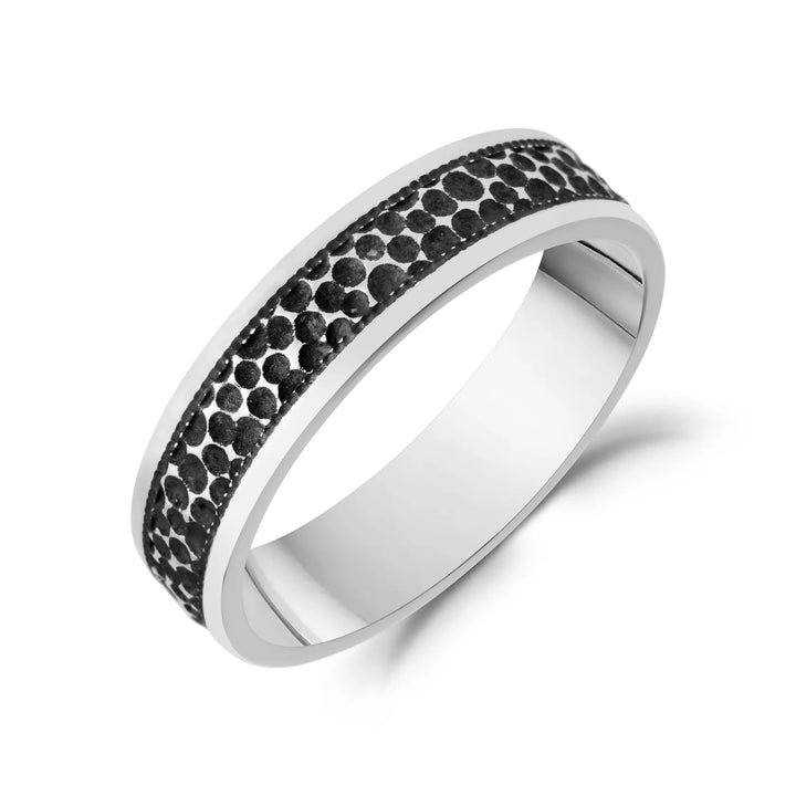 A.R.Z Steel Textured Hammered Steel Band 5.5mm