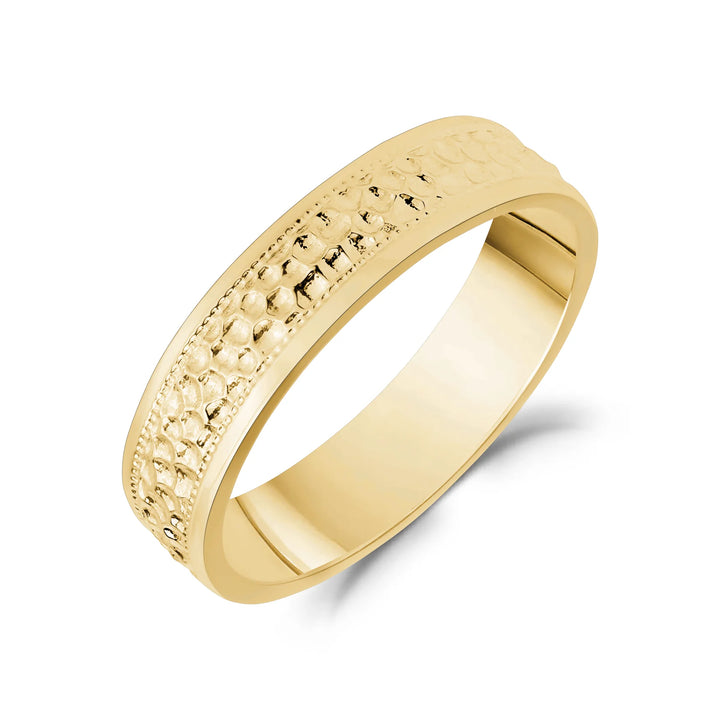 A.R.Z Steel Textured Hammered Steel Band 5.5mm