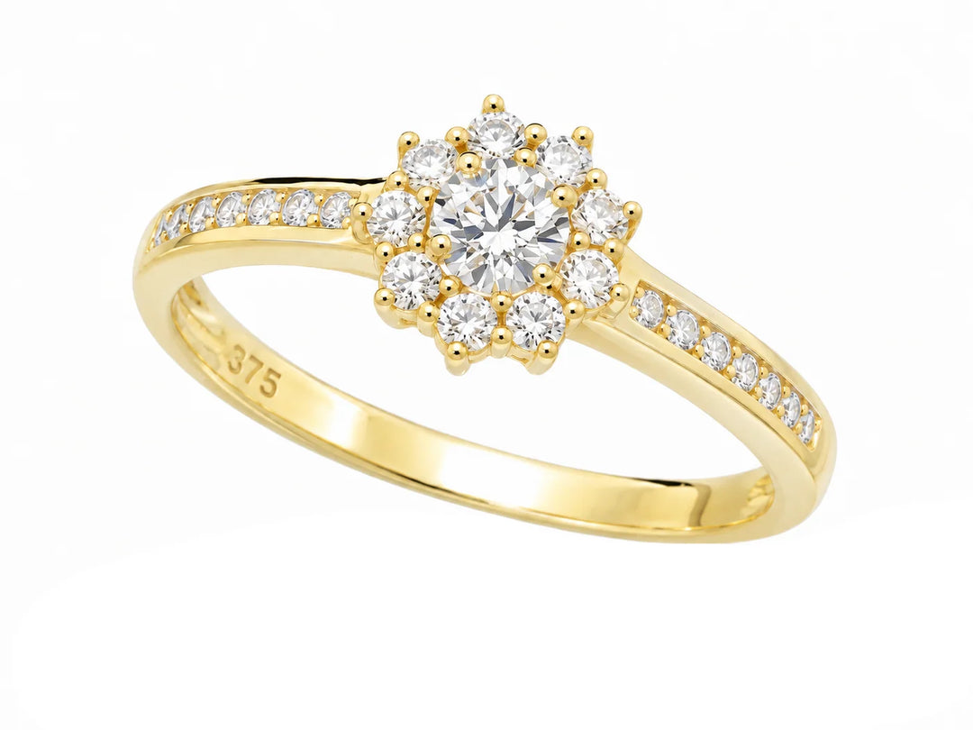 Flower Lab Grown Diamonds with Channel Set Ring