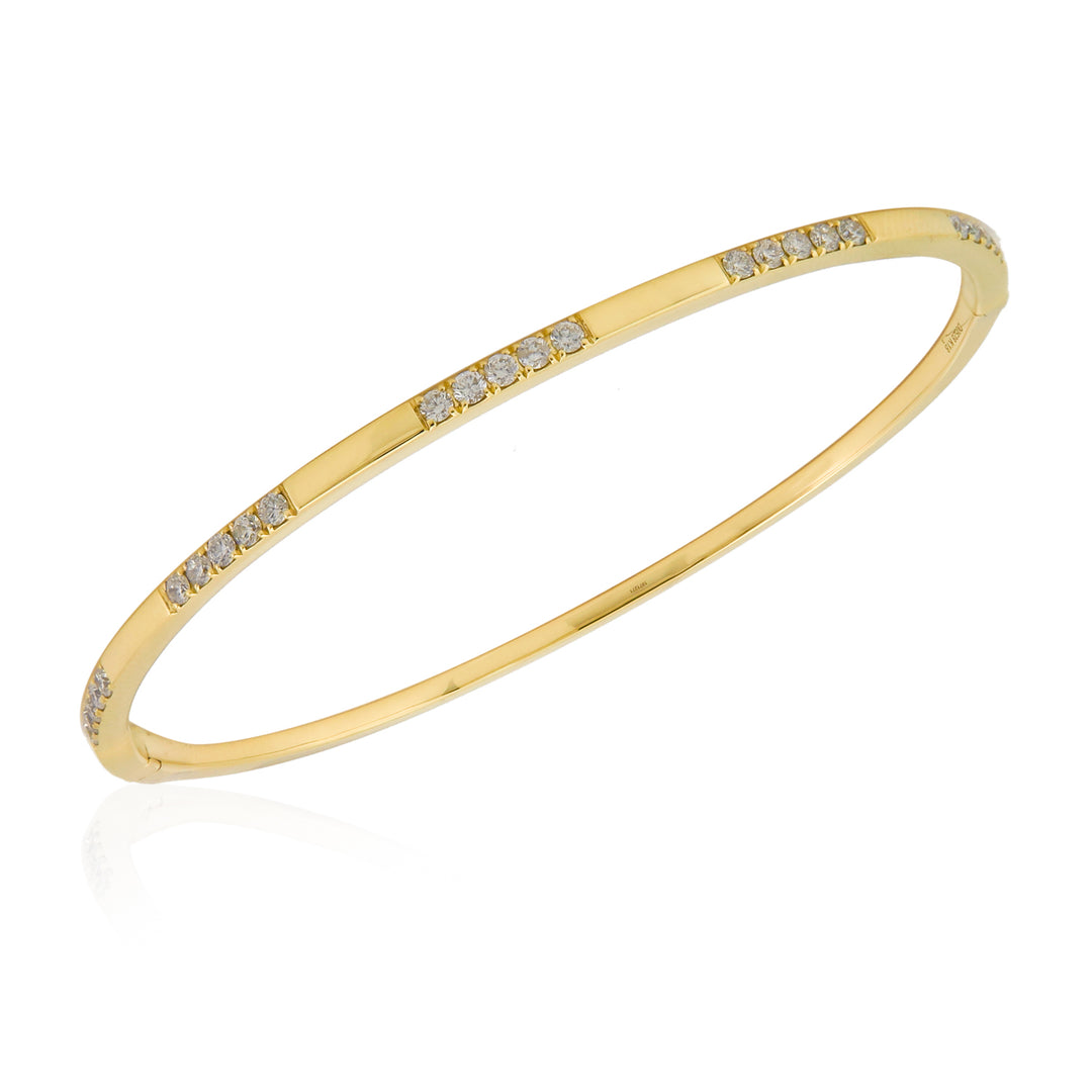 18K Gold Diamond Bangle by ORLY Jewellers