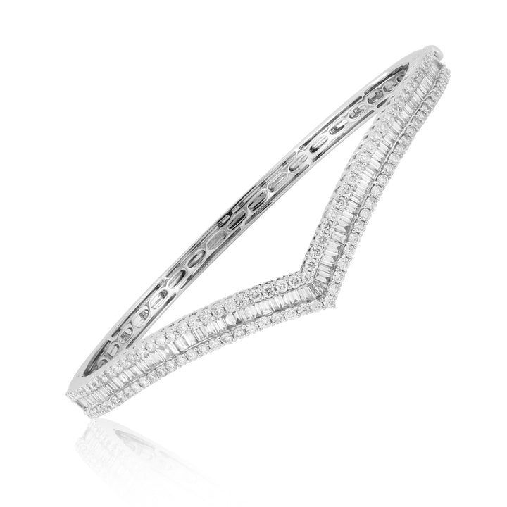V SHAPE DIAMOND BANGLE