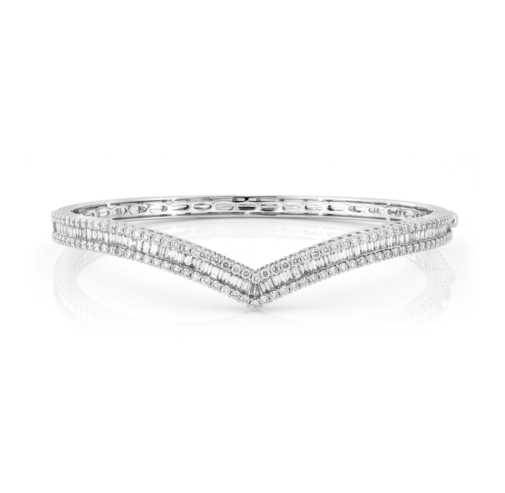V SHAPE DIAMOND BANGLE