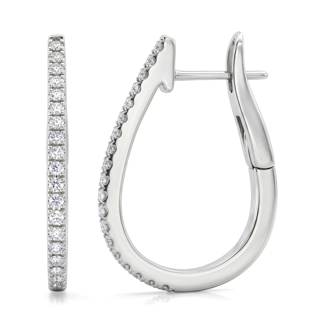 18K Gold Diamond Earrings