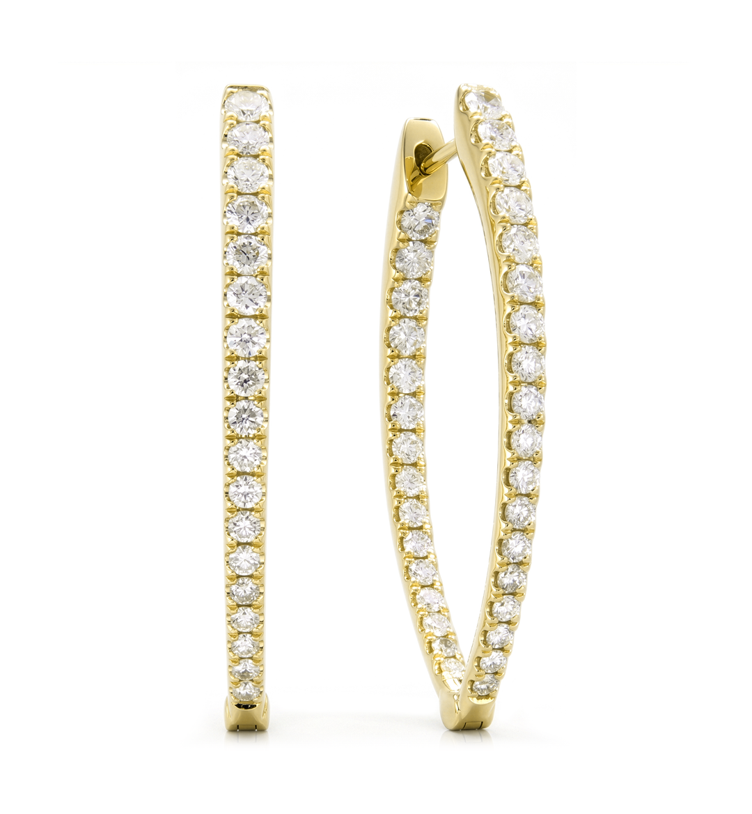 18K Gold Diamond Earrings