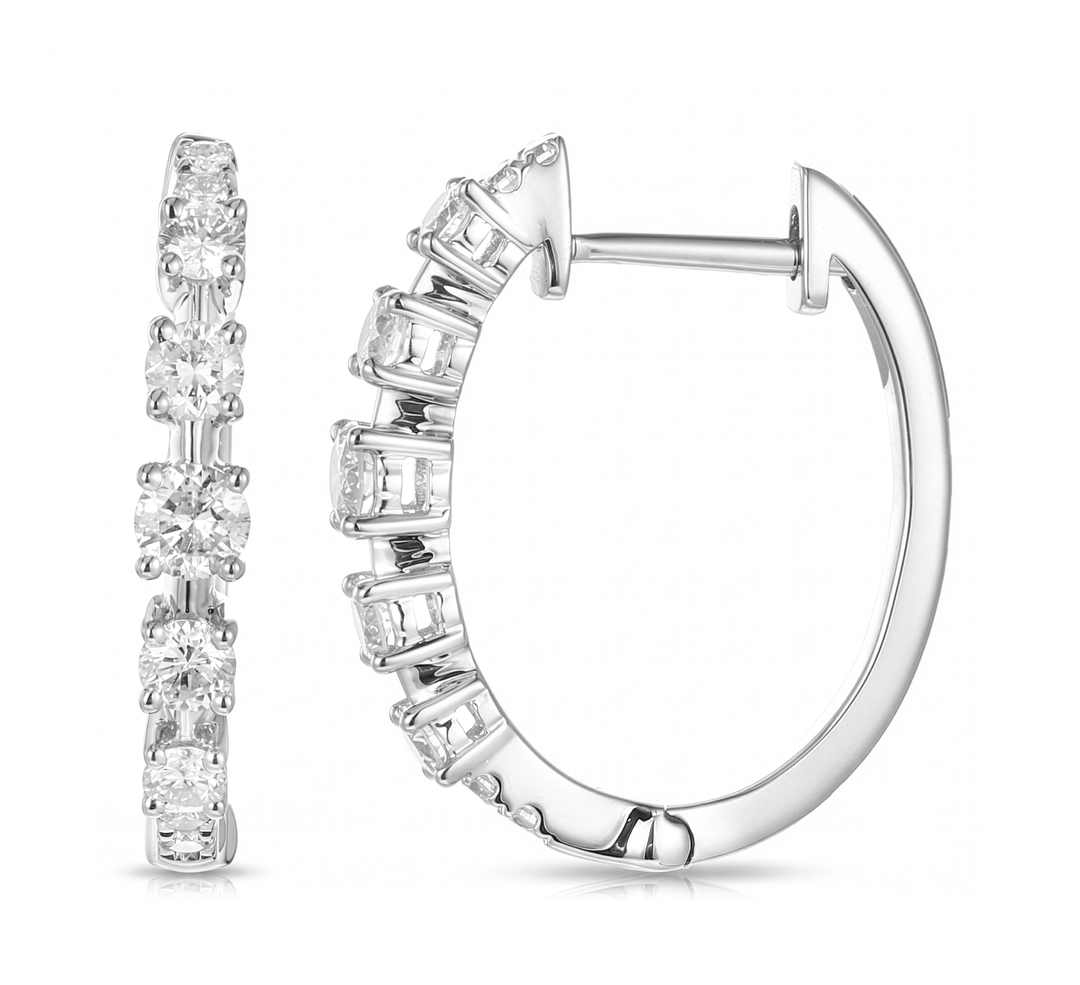 18K Gold Diamond Earrings