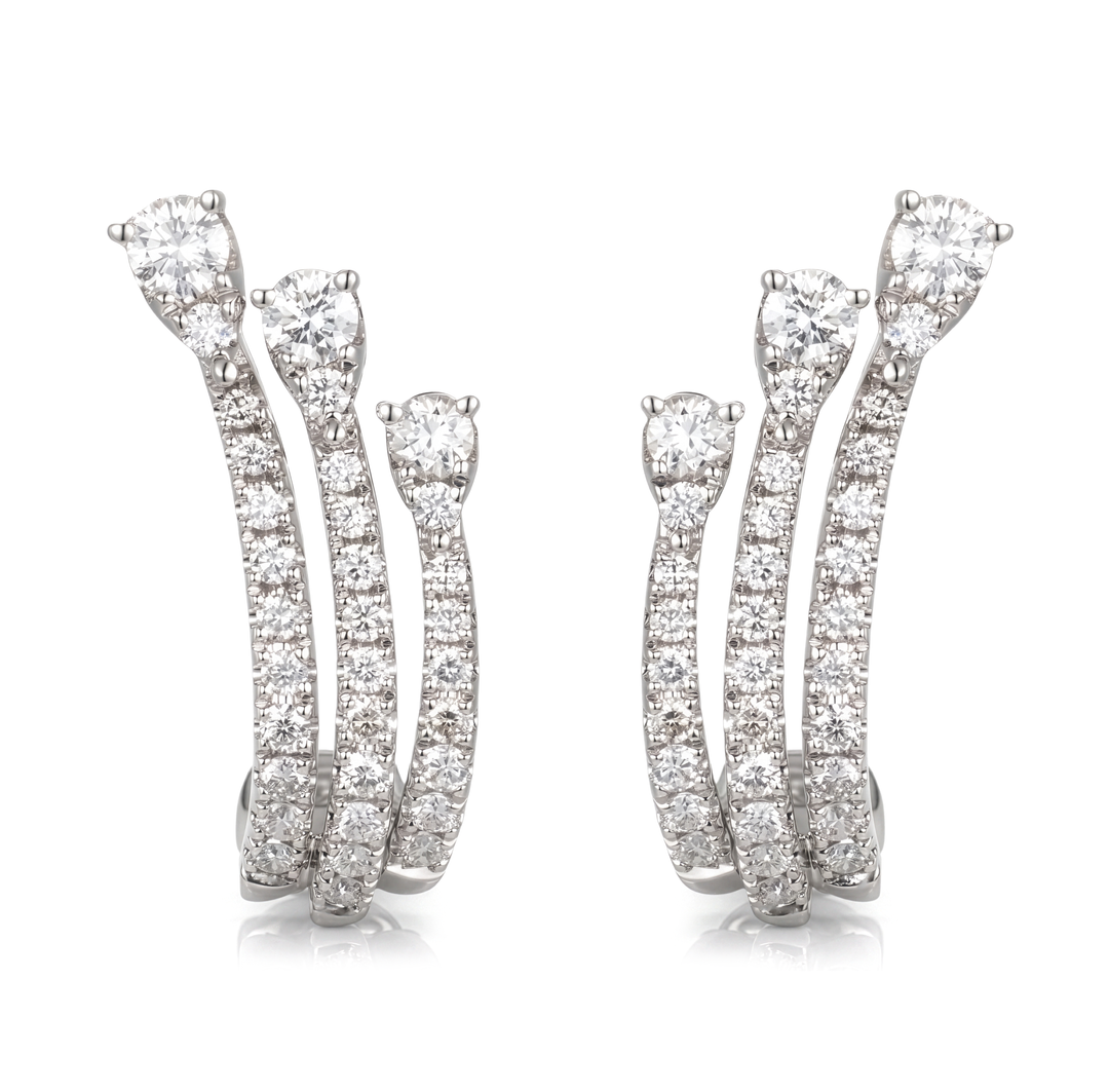 14K Gold Diamond Earrings