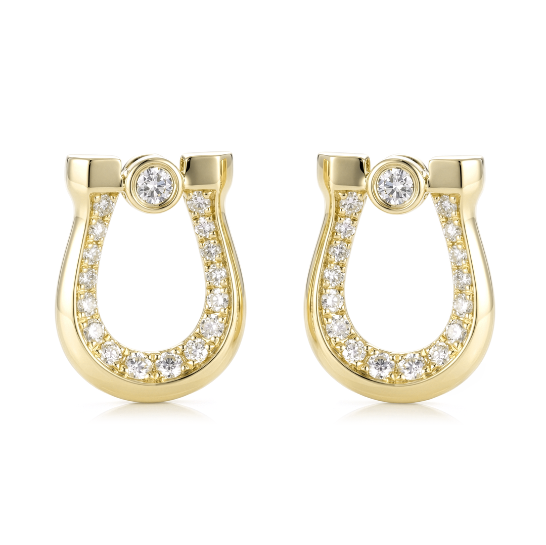 14K Gold Diamond Earrings