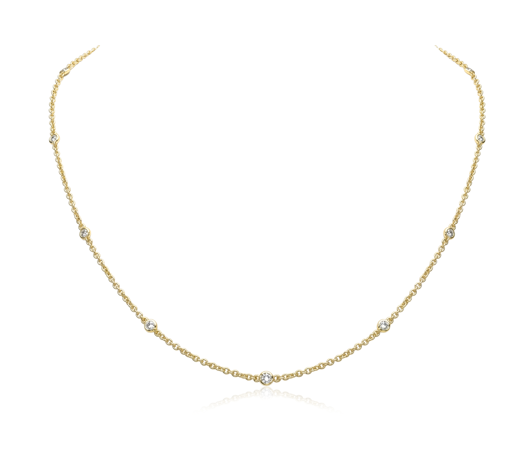 18K Gold Diamond Necklace
