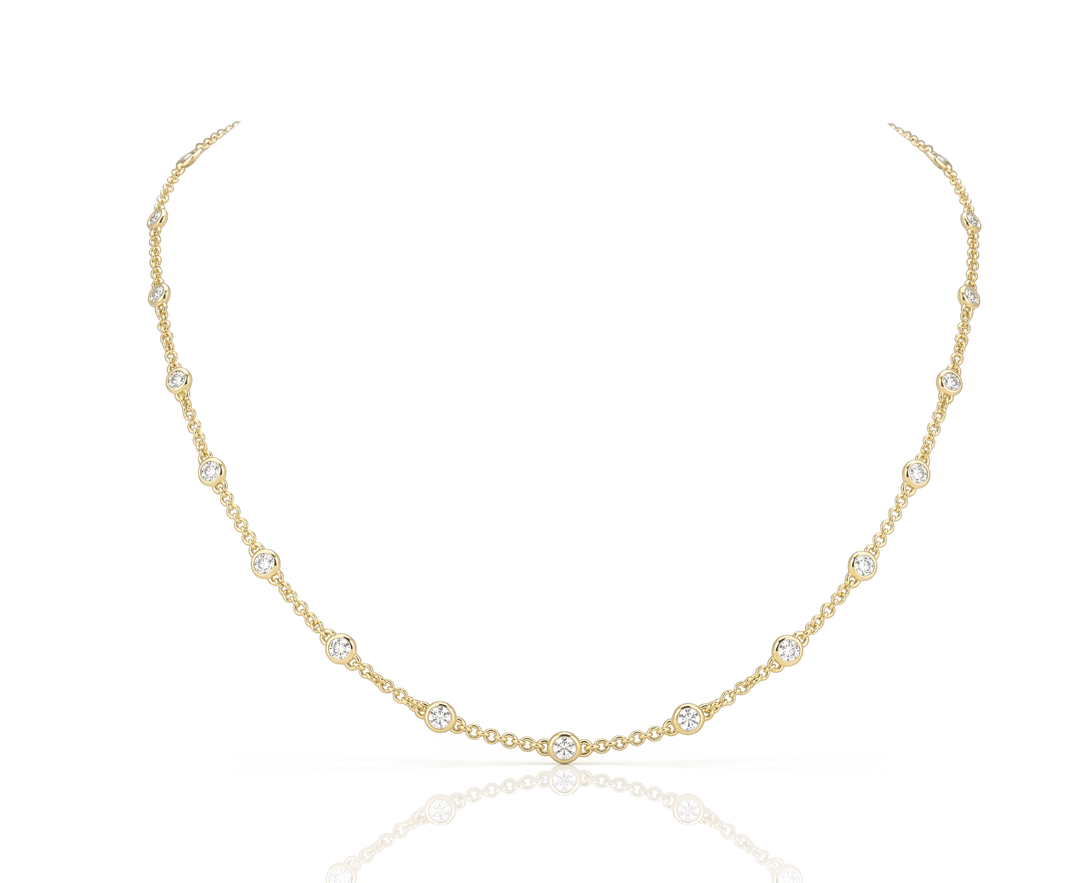 18K Gold Diamond Necklace