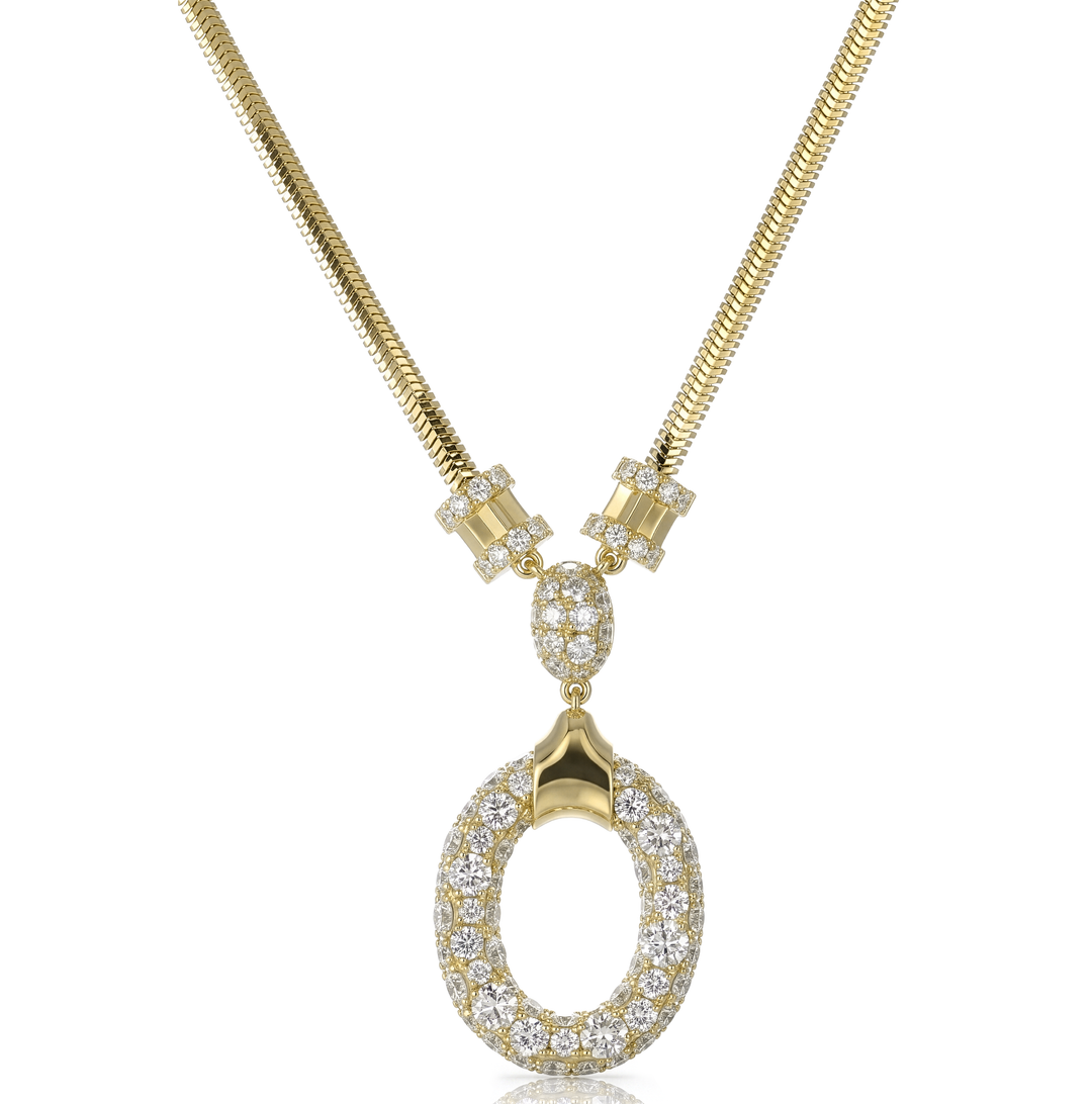 18K Gold Diamond Necklace