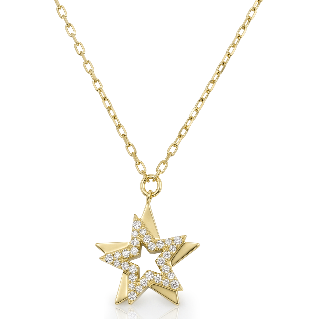 14K Gold Diamond Necklace