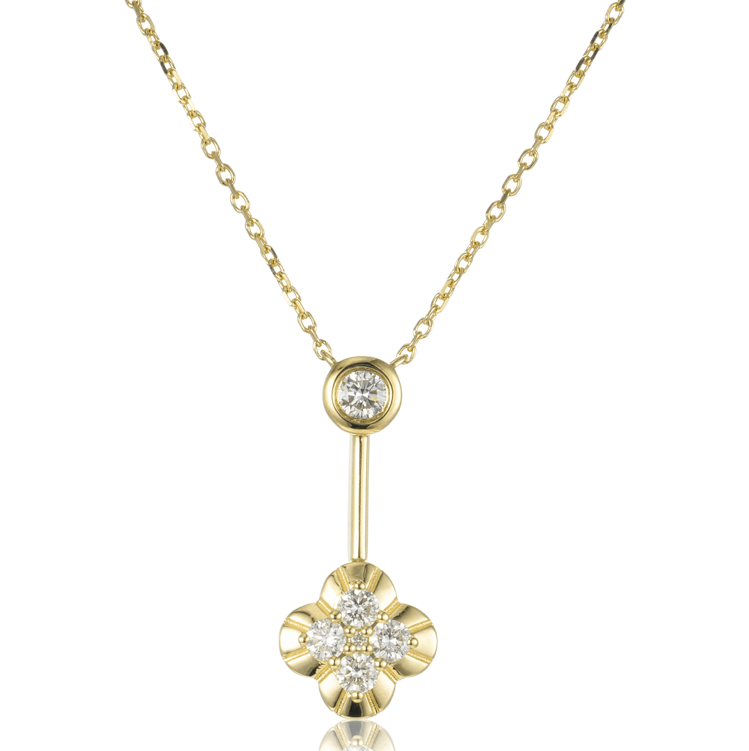 14K Gold Diamond Necklace