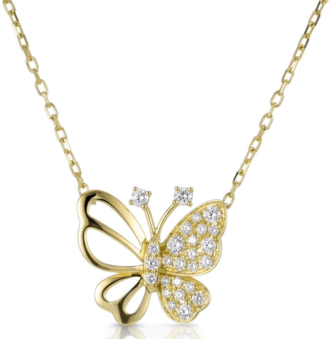14K Gold Diamond Necklace